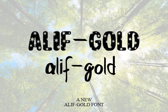 Alif-Gold Typeface Review: A Playful Serif for Branding