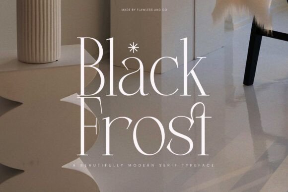 Black Frost: A Modern Serif Font for Web Design