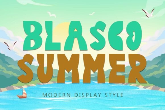 Blasco Summer: The Display Font for Bold Campaigns