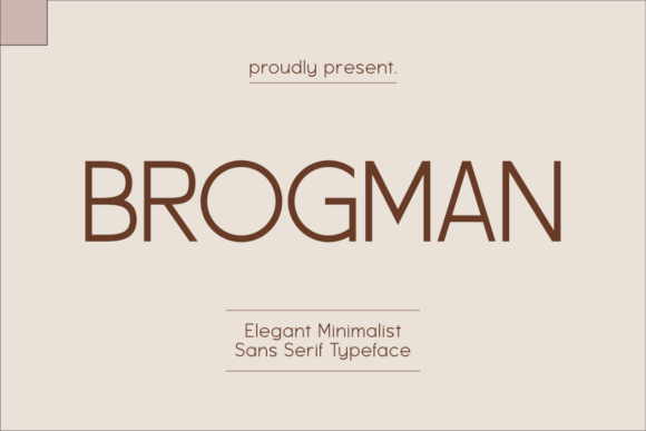Brogman: A Minimalist Sans Serif Typeface for Modern Web Design