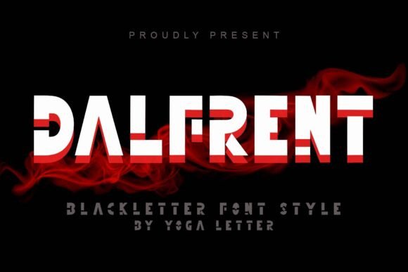 Dalfrent: A Bold Blackletter Font for Modern Branding