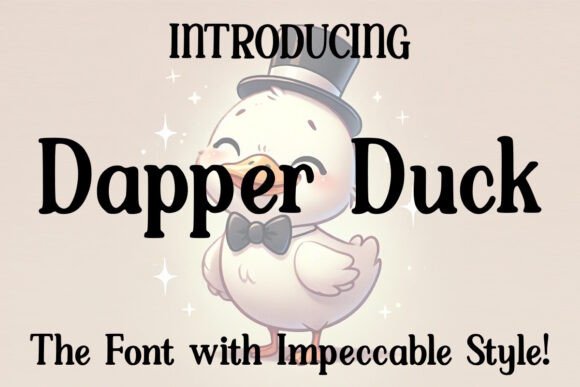 Dapper Duck: A Refined Serif Typeface for Editorial Design