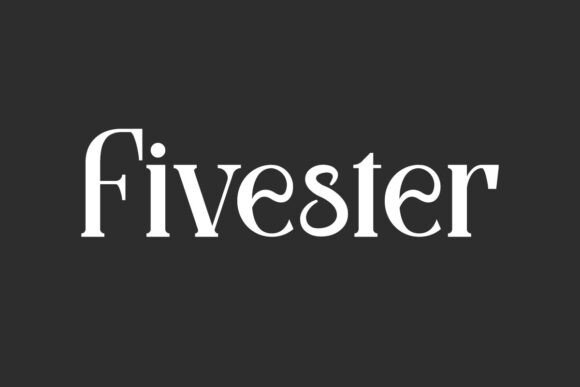Fivester: An Elegant Serif Typeface for Editorial Design