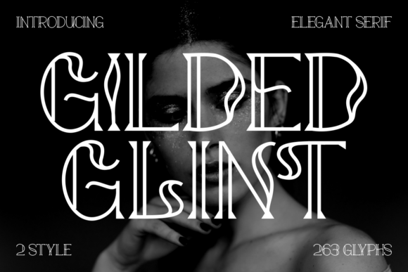 Gilded Glint: A Luxury Serif Font for Web Design