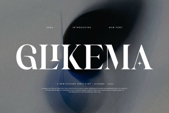 Glikema: A Modern Serif Typeface for Digital Design