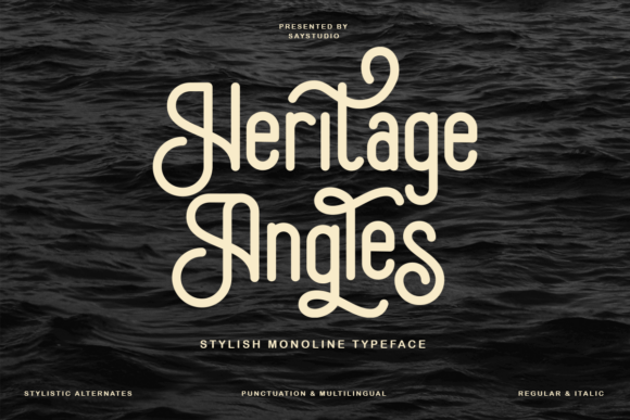 Heritage Angles: A Rounded Sans Serif Typeface Review