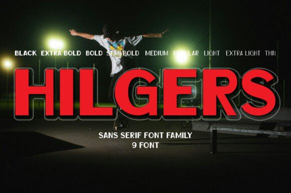 Hilgers: A Modern Sans Serif Typeface for Editorial Design