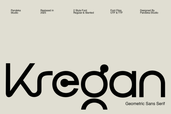 Kregan: A Modern Sans Serif Typeface for Web Design