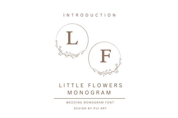 Little Flowers Monogram: A Delicate Typeface for Editorial Design