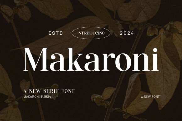 Makaroni: A Modern Serif Font for Editorial Design