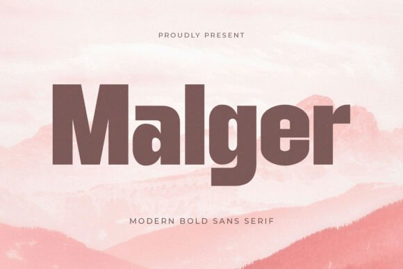 Malger: A Modern Sans Serif Font for Branding