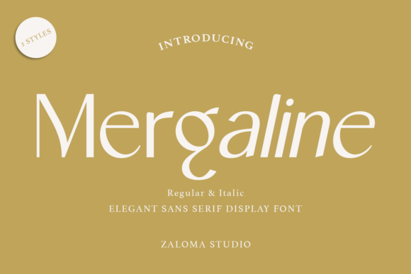 Mergaline: A Modern Sans Serif Display Font