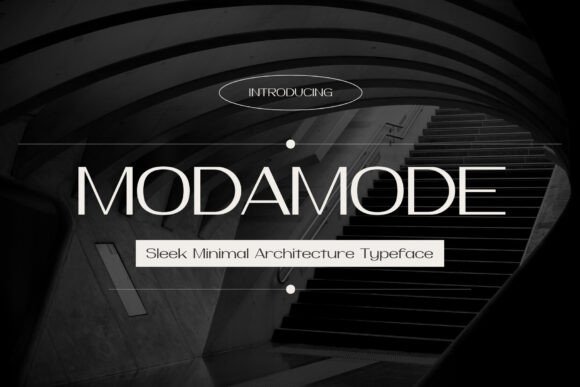 Modamode: A Modern Sans Serif Typeface for Editorial Design