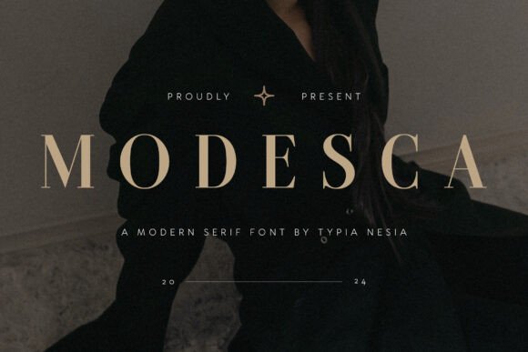 Modesca: A Premium Serif Font for Modern Campaigns