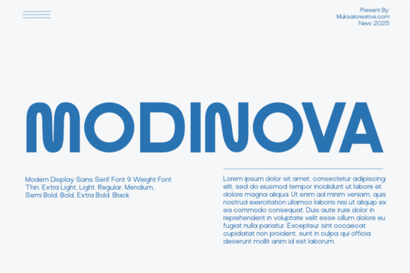 Modinova: The Sans Serif Font That Elevates Your Brand
