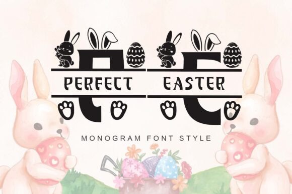 Perfect Easter Monogram Font for Crafters