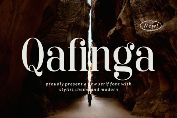 Qafinga: A Modern Serif Font for Editorial Design