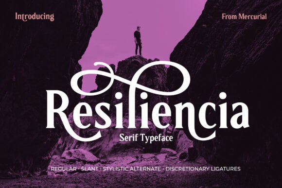 Resiliencia: A Bold Serif Typeface for Editorial Impact