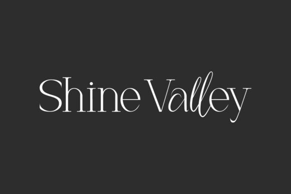 Shine Valley: The Elegant Display Font for Marketers