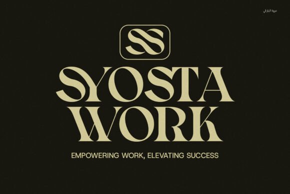 Syosta Work: A Refined Serif Typeface for Editorial Design
