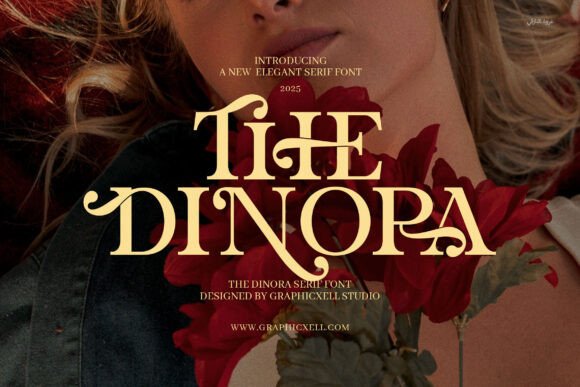 The Dinora Serif Font for Editorial Design