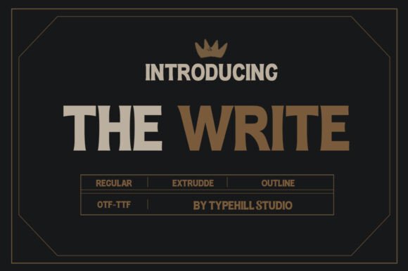 The Write Typeface for Modern Branding