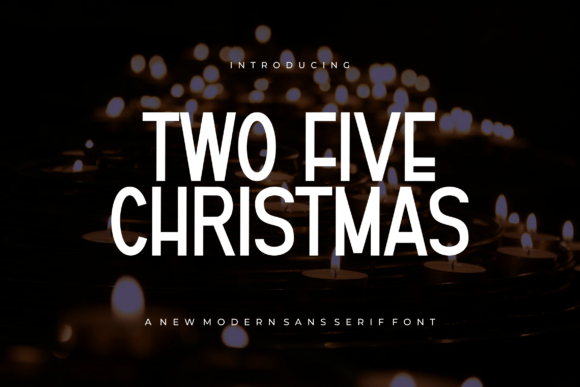 Two Five Christmas Font for Modern Web Design