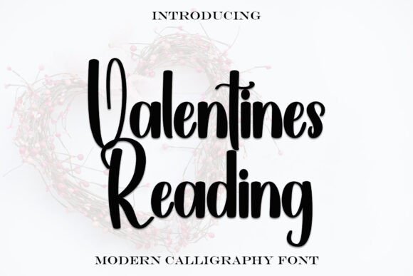 Valentines Reading Font for Branding